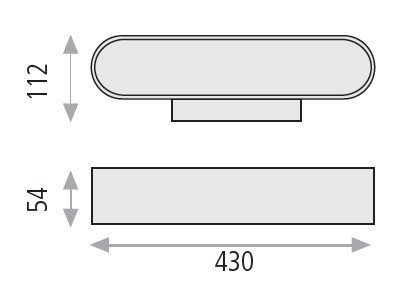 Nástěnné designové led svítidlo - Gala